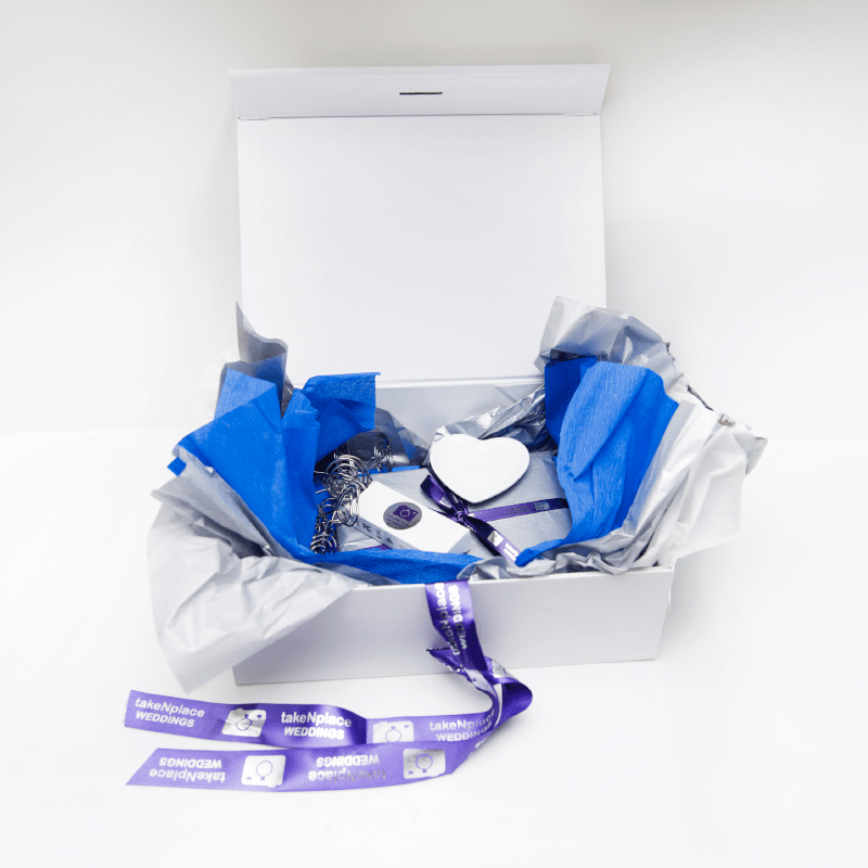 Luxury Wedding QR Code gift box with loads of extras